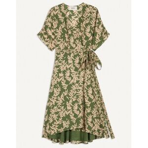 Ba&Sh Tabby Dress in Green size Small Floral Wrap Dress